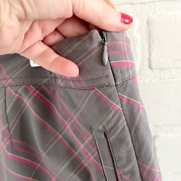 Golf America Skort Plaid Argyle Gray Pink Lime Green Sporty Cotton Stretch Sz 16 - Picture 6 of 14